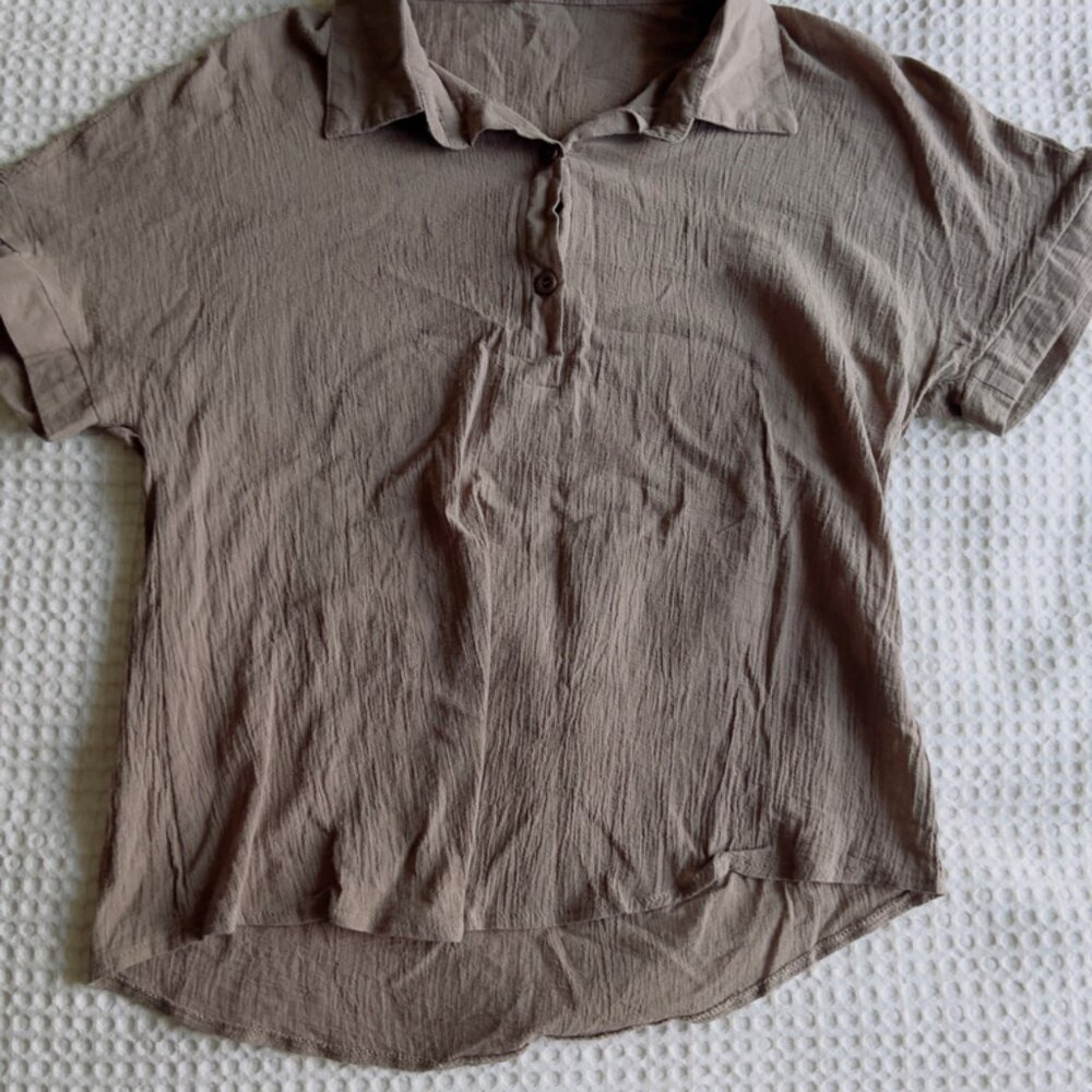 Shein Brown Shirt